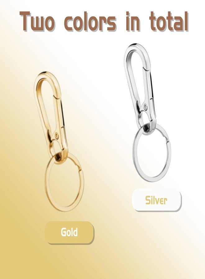 IVICOO Key Chain Rings Clip,Key Rings for Car Keys,Key Chains Women Cute,Keychains for Women Clip,Carabiner for Keys(Gold+Silver) - Image 5